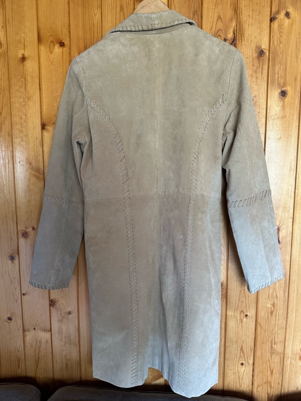 Vintage Genuine Leather Long Coat - Picture 7 of 7